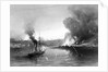 HMS 'Firefly' destroying the magazines at Brandon, Gulf of Bothnia by Thomas Goldsworth Dutton