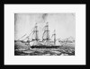 Florentia Captain Wimble, passing through Telleberry Roads February 1st 1825, coast of Malabar by Neve