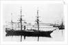 Wooden paddle-wheel sloop 'Salamander' (1832) at anchor by unknown