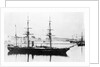 Wooden paddle-wheel sloop 'Salamander' (1832) at anchor by unknown