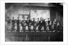 Mr John Riddle, Headmaster of the Upper Nautical School, Greenwich Hospital, with his pupils in 1855 by Unknown