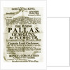Recruitment poster for the 36-gun 'Pallas' at Plymouth, promising Spanish prize money and glory for those sailing with Captain Lord Cochrane by unknown