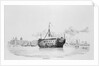HMS 'Grampus' as a hospital ship off Greenwich by W. Porden Kay