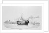 HMS 'Grampus' as a hospital ship off Greenwich by W. Porden Kay