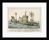 An Accurate Representation of the Floating Machine Invented by the French for Invading England by Freville