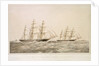 The Great China Race: the Clipper Ships 'Taeping' & 'Ariel' passing the Lizard 6 September 1866 on their homeward voyage from Foo-Chow-Foo by Thomas Goldsworth Dutton