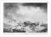 The distressful situation of the East Indiaman 'Dutton' by Robert Pollard