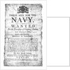 Three men for the Navy by unknown