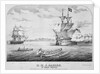 H. M. S. Ganges at target practice by C. Boone