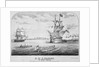 H. M. S. Ganges at target practice by C. Boone