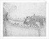 Edward Barlow leaves his mother's house in the wheatfield by Edward Barlow
