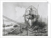 'Great Eastern' under construction at Blackwall, 1858 by Robert Howlett