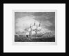 A twenty-gun ship by Robert Dodd