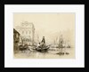 'Jack helping Freeman the fisherman' [off Greenwich Hospital]. Original illustration for Marryat's 'Poor Jack' (1840) by Clarkson Stanfield