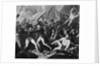 The Battle of Trafalgar, 1805: Captain Harvey of the 'Temeraire' clearing the deck of French and Spaniards by Gillbank