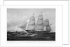 United States Packet Ship New World 1404 tons register. Built at Boston, Mass. 1846 by Donald McKay by Samuel Walters