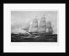 United States Packet Ship New World 1404 tons register. Built at Boston, Mass. 1846 by Donald McKay by Samuel Walters