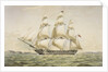 The Earl Balcarras East Indiaman 1488 tons by Thomas Goldsworth Dutton