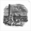 'Taking a Lunar Distance' Illustration from Dunkins Night Sky by unknown