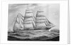 Sailing vessel 'Northbrook' at sea by C. Kensington