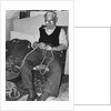 Mr L. Marling making repe mats by Unknown