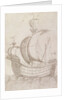 A ship under sail by Unknown