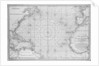 Printed chart of the North Atlantic Ocean by French Admiralty by Depot De La Marine