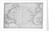 Printed chart of the North Atlantic Ocean by French Admiralty by Depot De La Marine