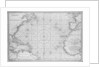 Printed chart of the North Atlantic Ocean by French Admiralty by Depot De La Marine