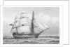HMS 'Caesar' at Spithead, 1854 by William Frederick Mitchell
