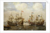An engagement between the Spanish and the Dutch, circa 1630 by Cornelisz Verbeecq