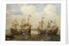 An engagement between the Spanish and the Dutch, circa 1630 by Cornelisz Verbeecq