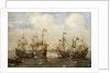 An engagement between the Spanish and the Dutch, circa 1630 by Cornelisz Verbeecq