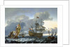 The Dutch attack on the Medway: 'Royal Charles' carried into Dutch waters by Ludolf Bakhuizen