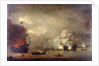 Action between HMS 'Mary Rose' and seven Algerines, 8 December, 1669 by Peter Monamy
