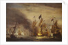 The burning of HMS 'Royal James' at the Battle of Solebay, 28 May 1672 by Willem Van de Velde the Younger