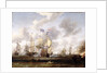 The 'Golden Leeuw' engaging 'The Royal Prince' at the Battle of the Texel, 11 August 1673' by Abraham Storck
