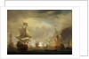 The Battle of the Texel, 11-21 August 1673 by Willem Van de Velde the Younger