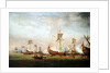 Departure of William of Orange and Princess Mary for Holland, 19 November 1677 by Willem Van de Velde the Younger