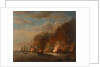 The burning of the 'Soleil Royal' at the Battle of La Hogue, 23 May 1692 by Willem van de Velde the Elder