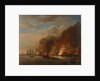The burning of the 'Soleil Royal' at the Battle of La Hogue, 23 May 1692 by Willem van de Velde the Elder