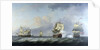 The capture of the 'Marquise d'Antin' and 'Louis Erasme' by the English Privateers 'Duke' and 'Prince Frederick' by Charles Brooking