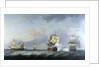 The capture of the 'Marquise d'Antin' and 'Louis Erasme' by the English Privateers 'Duke' and 'Prince Frederick' by Charles Brooking