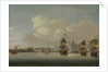 HMS 'Monmouth' burning the French frigate 'Rose', 1 July 1758 by Dominic Serres the Elder