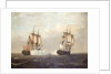 The 'Pitt' engaging the 'St Louis', 29 September 1758 by Lawson Dunn