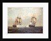 The 'Pitt' engaging the 'St Louis', 29 September 1758 by Lawson Dunn
