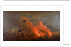 The burning of the Turkish fleet in Chesme Bay, 7 July 1770 by Richard Paton