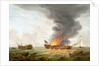 The Quebec' and 'Surveillance' in action, 6 October 1779 by Robert Dodd