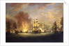 The Moonlight Battle: the Battle off Cape St Vincent, 16 January 1780 by Richard Paton