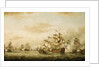 The Battle of the Saints, 12 April 1782, end of the action by Thomas Whitcombe